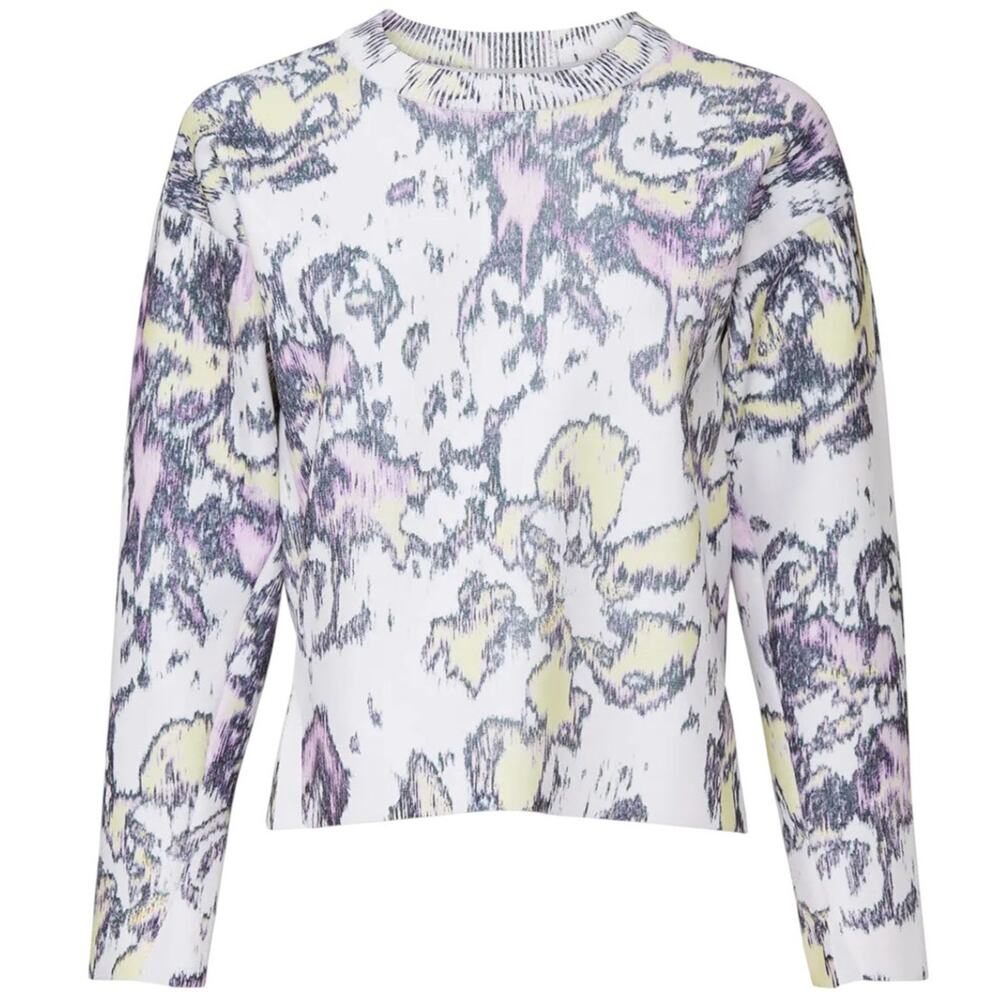 3.1 Phillip Lim White Abstract Daisy Pullover Sweater - Picture 4 of 12